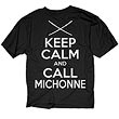 The Walking Dead Keep Calm and Call Michonne Black T-Shirt